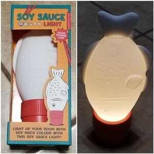 Gift Republic Soy Sauce Fish Bottle Color Changing Desktop Lamp